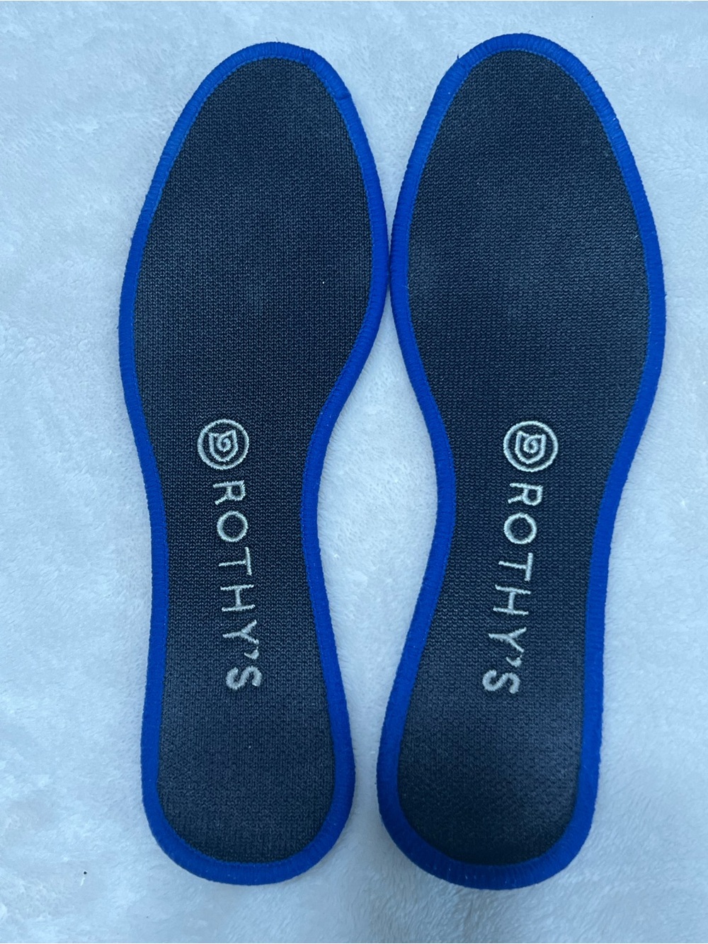 Rothy’s The Flat Size 7.5 Black Ivory Geometric Colorblock Knit Ballet Flats - Picture 6 of 10